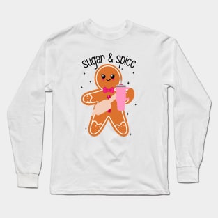 Bougie Gingerbread Sugar And Spice Christmas Long Sleeve T-Shirt